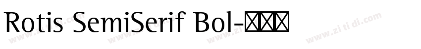 Rotis SemiSerif Bol字体转换